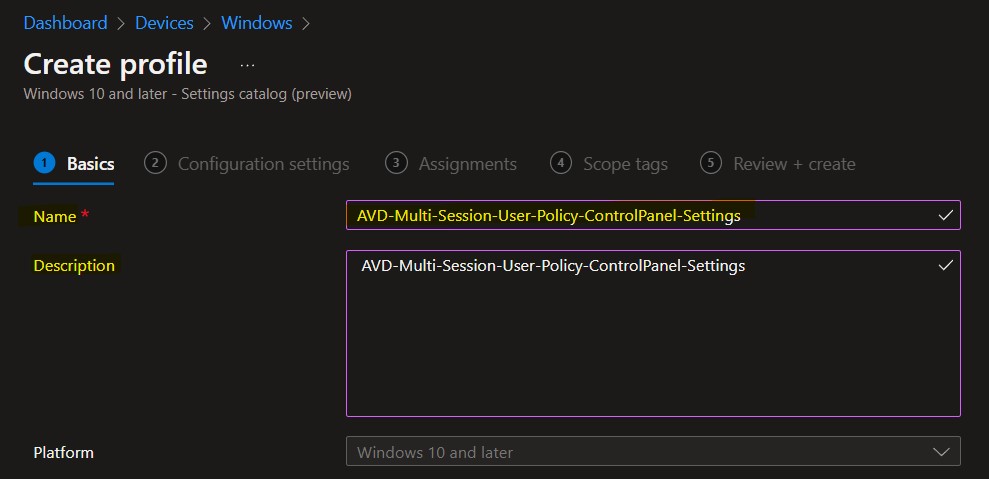 Intune Support for Multi-Session Windows Server OS Version | AVD Workloadsn 3