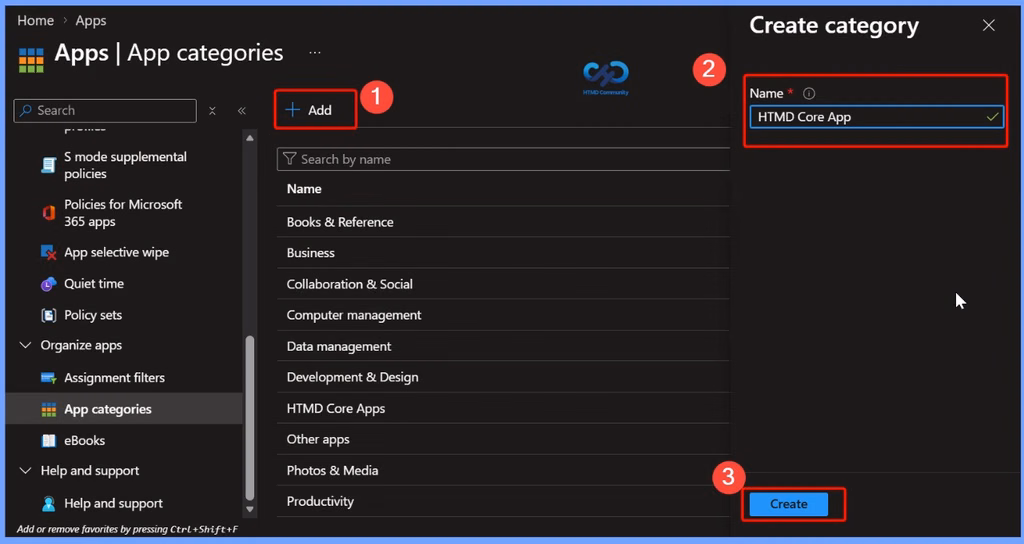 Create App Categories in Intune Company Portal - Fig.2