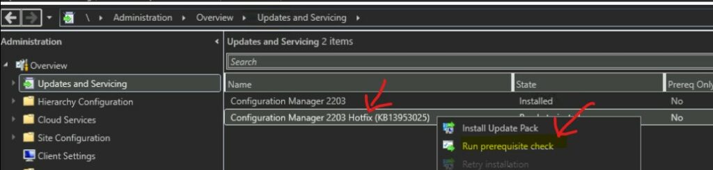 KB13953025 First Hotfix for SCCM 2203 Released 1