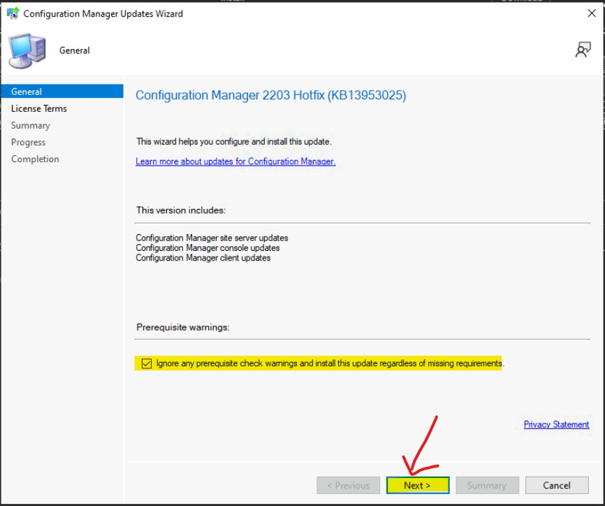 KB13953025 First Hotfix for SCCM 2203 Released 2