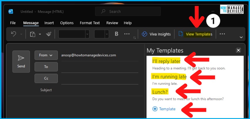 New Outlook for Windows Features Walkthrough My Templates 1