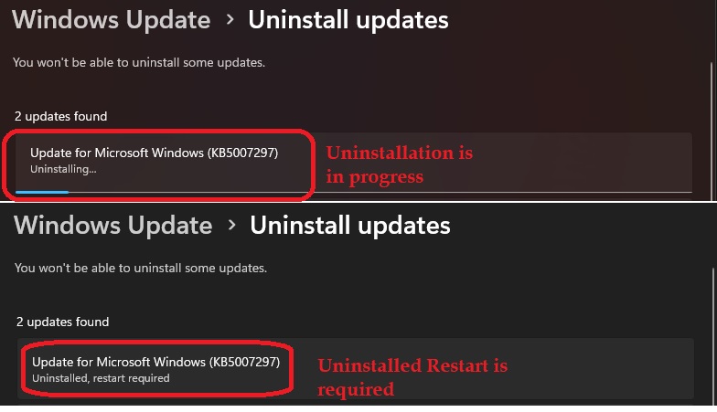 Remove Windows 11 Update Patch Latest Cumulative Update 4