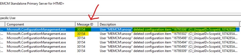 Who Deleted Application from SCCM Audit Reports to Track 10