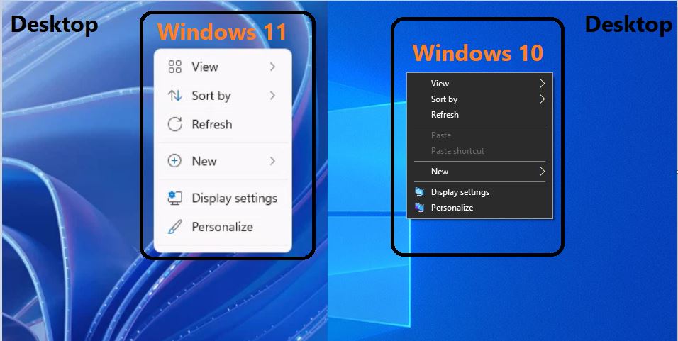 Where is the context menu in Windows 11?