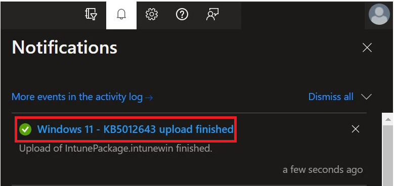 Windows KB upload finished - Deploy Windows Update Offline Using Intune 13