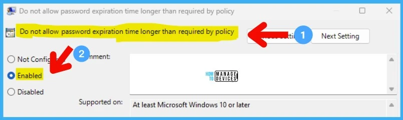 Azure AD LAPs Group Policy Settings for Windows 11 10