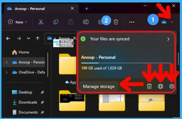 Check OneDrive Status Icon from New File Explorer on Windows 11 2