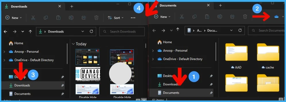 Check OneDrive Status Icon from New File Explorer on Windows 11 4