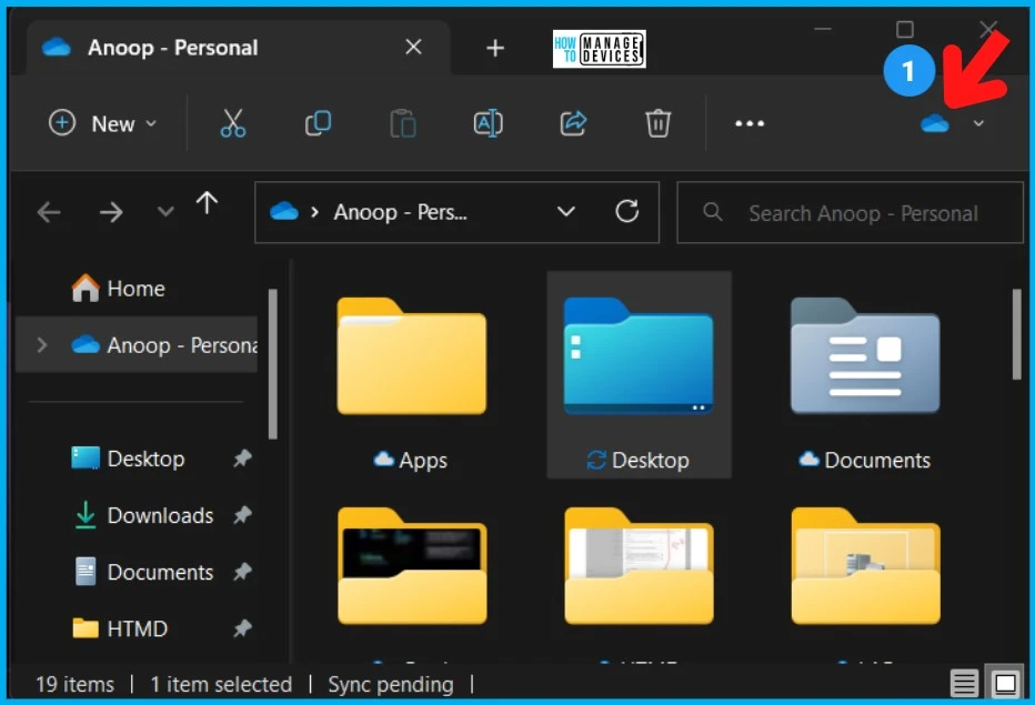 Check OneDrive Status Icon from New File Explorer on Windows 11 1