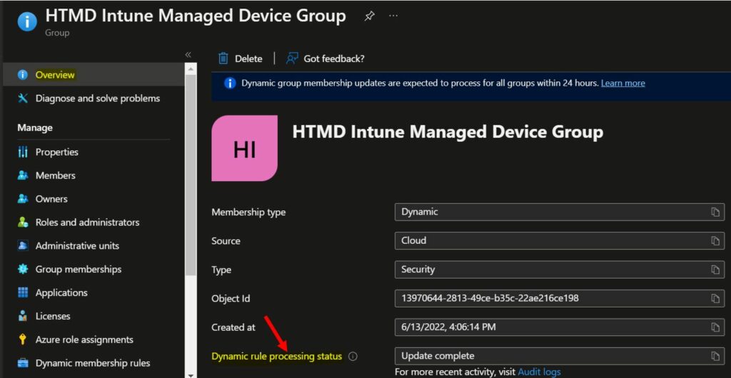 Create AAD Dynamic Groups based on MDM Intune SCCM Management 7 Create AAD Dynamic Groups based on MDM Intune SCCM Management - Fig.7