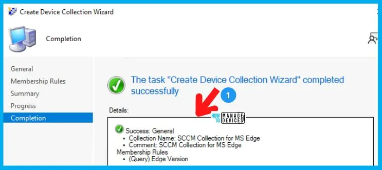 Create MS Edge SCCM Device Collection using WQL Query 10