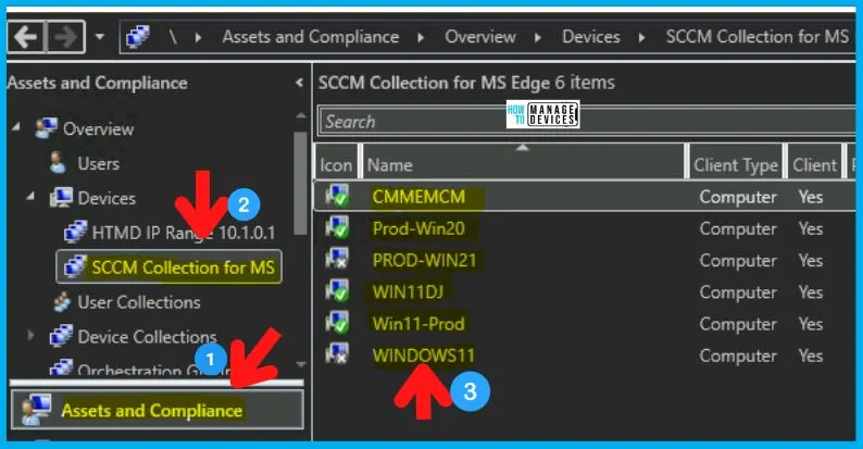 Create MS Edge SCCM Device Collection using WQL Query 12