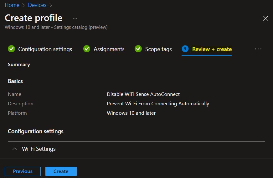 Turn Off WiFi Hotspot Auto Connect In Windows Using Intune 2