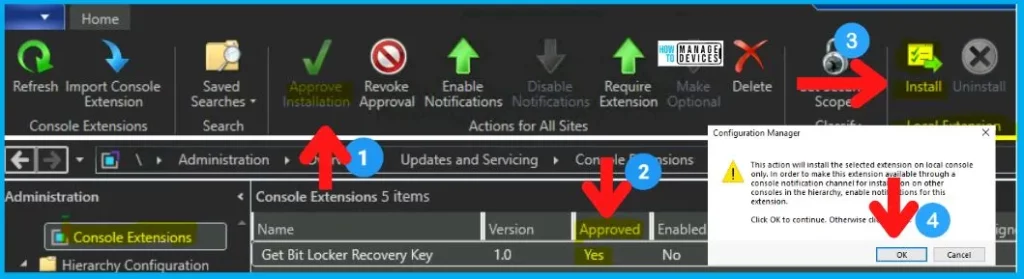 Get SCCM BitLocker Recovery Key using Console Extension | PowerShell Script 4 Easy way to Get SCCM BitLocker Recovery Key for a Device 3