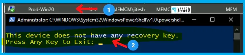 Easy way to Get SCCM BitLocker Recovery Key for a Device 8