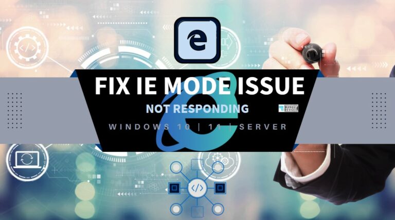 FIX IE Mode tabs not Responding Issue After Installing June CU Main