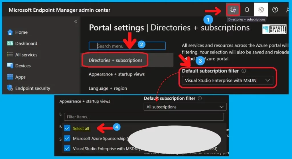 Intune Diagnostics Settings Log Analytics KQL Queries Azure Subscription Missing Issue 7