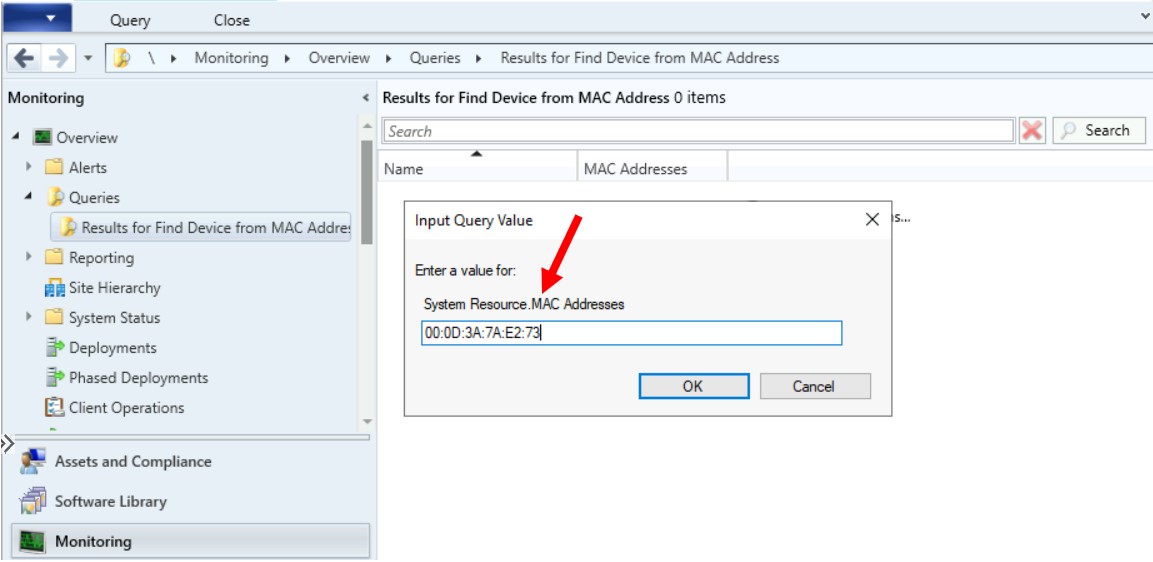 Find Device From MAC Address Using SCCM Query HTMD Community Modern