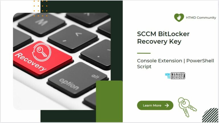 Get SCCM BitLocker Recovery Key using Console Extension PowerShell Script Main