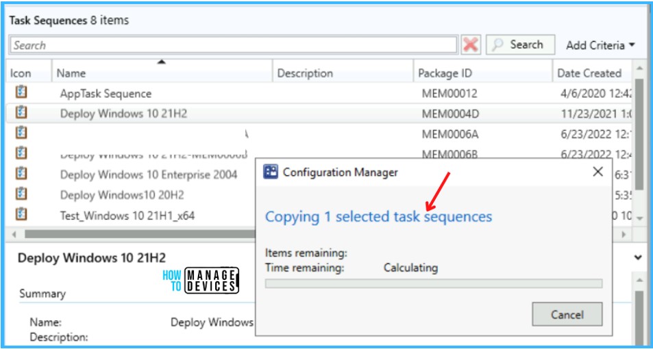 Easy Steps To Copy SCCM Task Sequence For Deployment HTMD Blog