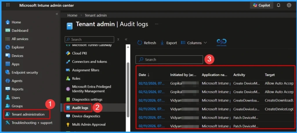 How to Track Who Modified an Intune App Deployment using Audit Logs - Fig.1