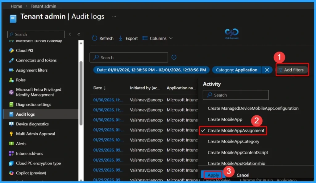 How to Track Who Modified an Intune App Deployment using Audit Logs - Fig.8