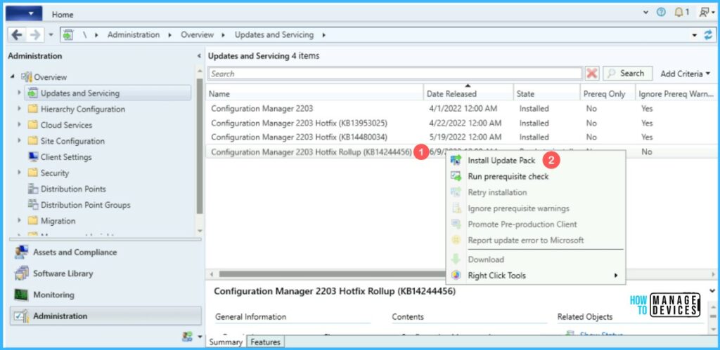 Update 2203 for Microsoft Endpoint Configuration Manager current