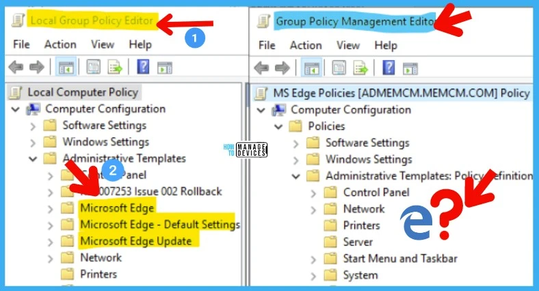 Download Microsoft Edge ADMX Group Policy Templates 8