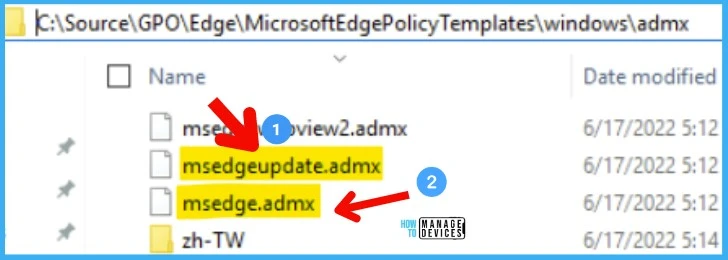 Copy admx files - Add Microsoft Edge Administrative Template to Local Group Policy