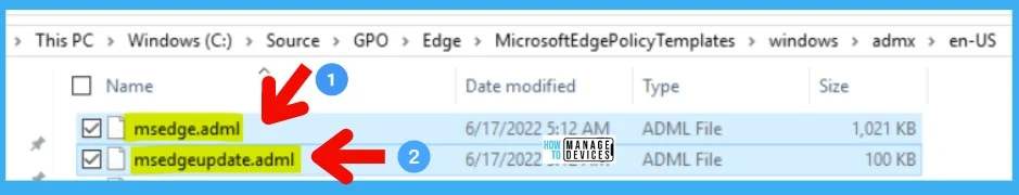 Copy Adml files - Add Microsoft Edge Administrative Template to Local Group Policy 6