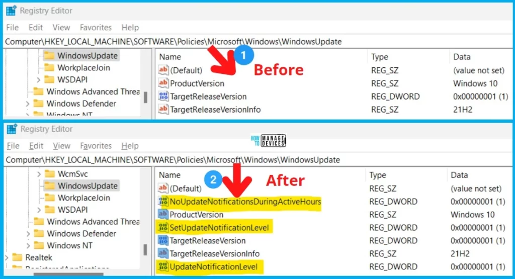 Turn Off All Windows Update Notifications using Display Options for Update Notifications 6 Turn Off All Windows Update Notifications Display Options for Update Notifications 6