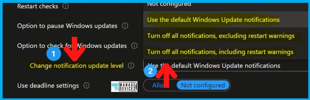 Turn Off All Windows Update Notifications Display Options for Update Notifications 7