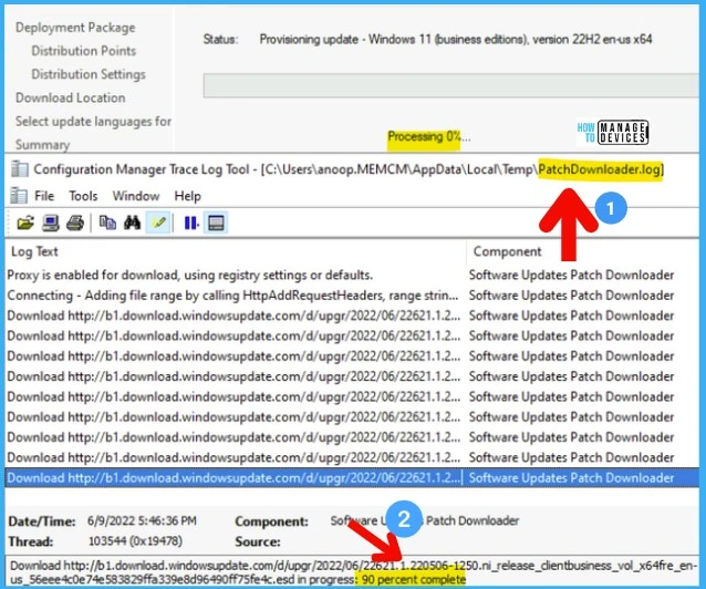 Windows 11 22H2 Upgrade using SCCM Feature Update Option 8