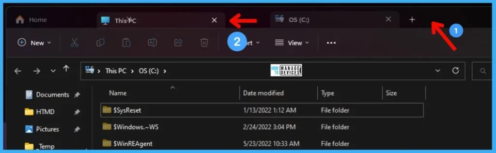 Windows 11 File Explorer Tabs Experience is Enabled 3