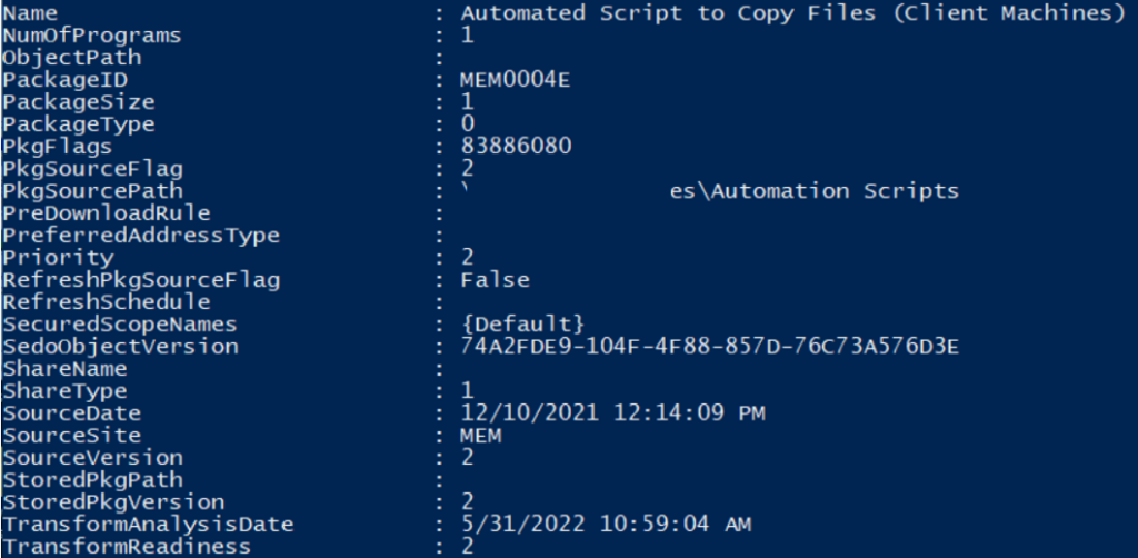 Export SCCM Package Using PowerShell Command 2