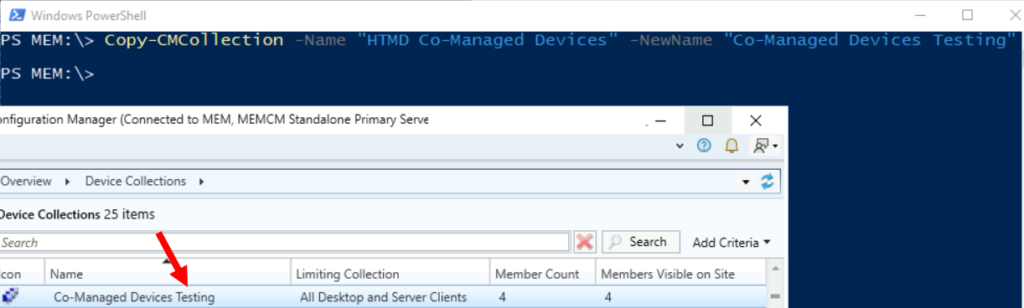 Duplicated Collections - Duplicate SCCM Collection using PowerShell