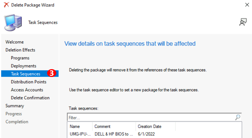 Task Sequences - Easy Steps to Delete Package In SCCM 5