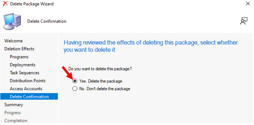 Package Delete Confirmation - Easy Steps to Delete Package In SCCM 8