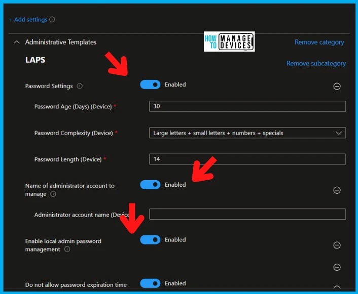 Azure AD LAPs using Intune Settings Catalog for Windows 11 5