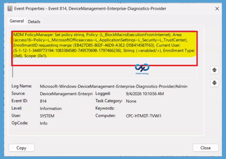 Block Internet Macros for Office Applications to Prevent Security Threats using Intune Policy 12 Block Internet Macros for Office Applications to Prevent Security Threats using Intune Policy - Fig.11
