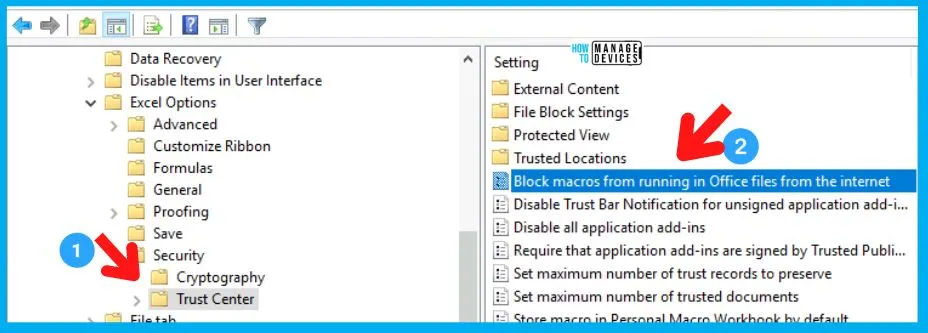 Block Internet Macros for Office Applications using Intune Group Policy 11