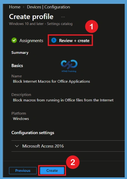 Block Internet Macros for Office Applications to Prevent Security Threats using Intune Policy 10 Block Internet Macros for Office Applications to Prevent Security Threats using Intune Policy - Fig.9