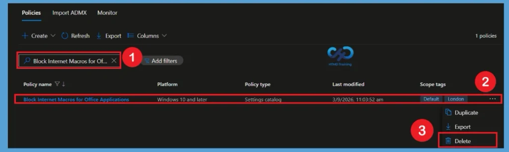 Block Internet Macros for Office Applications to Prevent Security Threats using Intune Policy 14 Block Internet Macros for Office Applications to Prevent Security Threats using Intune Policy - Fig.13