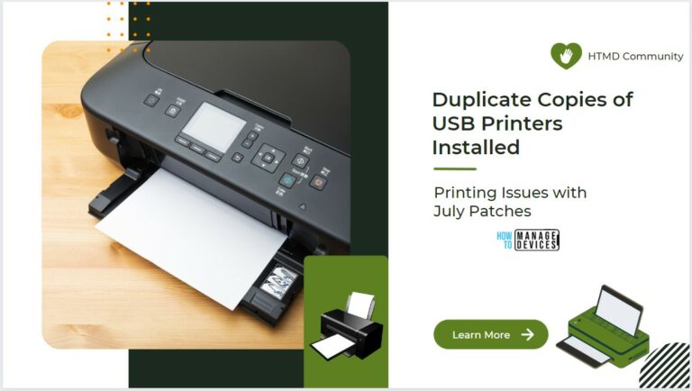 Duplicate Copies of USB Printers Installed Printing Issues after July Patches Main 1