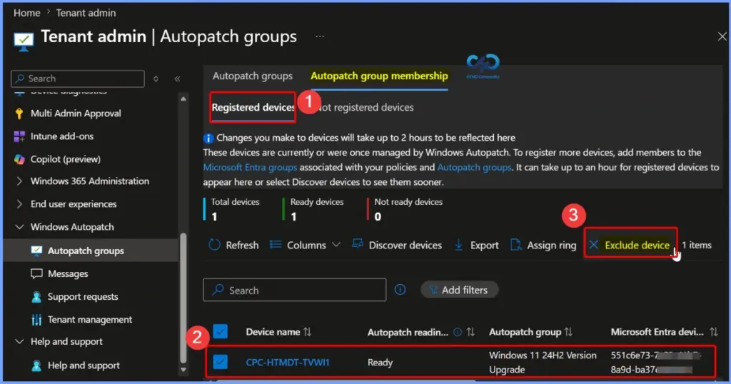Easily Exclude Devices from Windows Autopatch in Microsoft Intune 5 Easily Exclude Devices from Windows Autopatch in Microsoft Intune - Fig.4