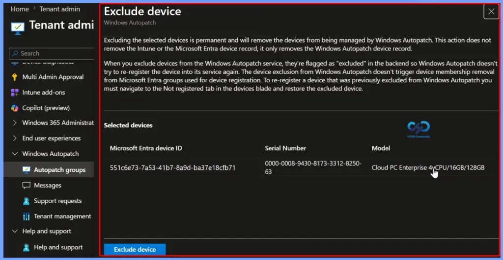 Easily Exclude Devices from Windows Autopatch in Microsoft Intune 6 Easily Exclude Devices from Windows Autopatch in Microsoft Intune - Fig.5