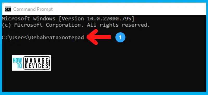 Features of Notepad in Windows 11 Command prompt