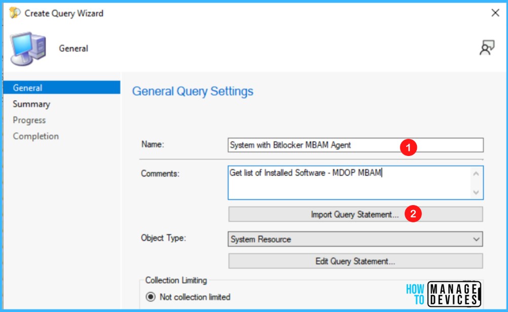 Specify Name - Get Installed Bitlocker MBAM Agent Details Using SCCM Query 2