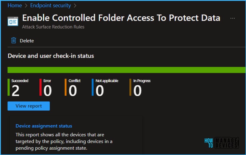 Intune Reporting – Enable Controlled Folder Access Using Intune Policy