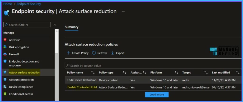 Endpoint security - Enable Controlled Folder Access